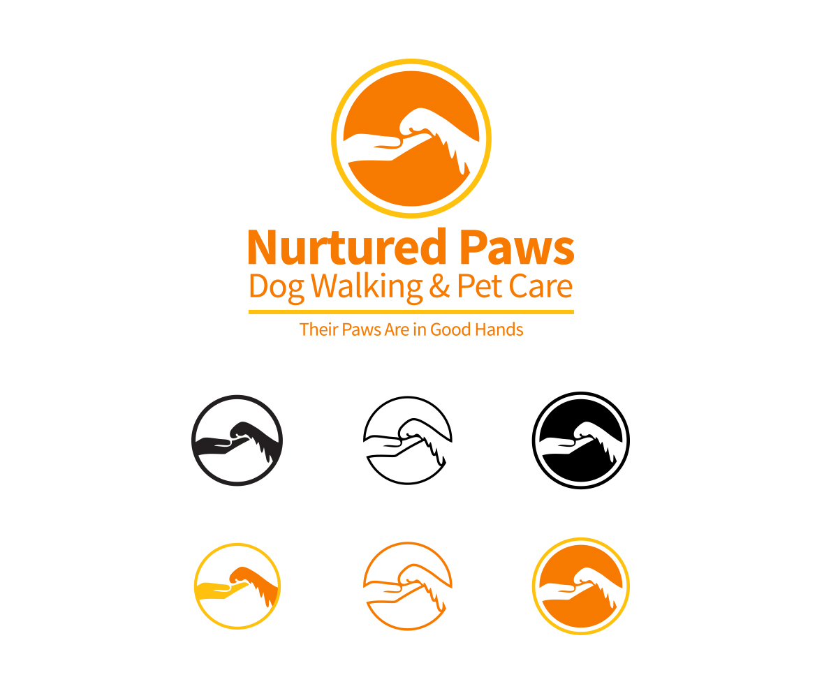 Logo Design by Alsecerov for Nurtured Paws Dog Walking & Pet Care | Design #13760691