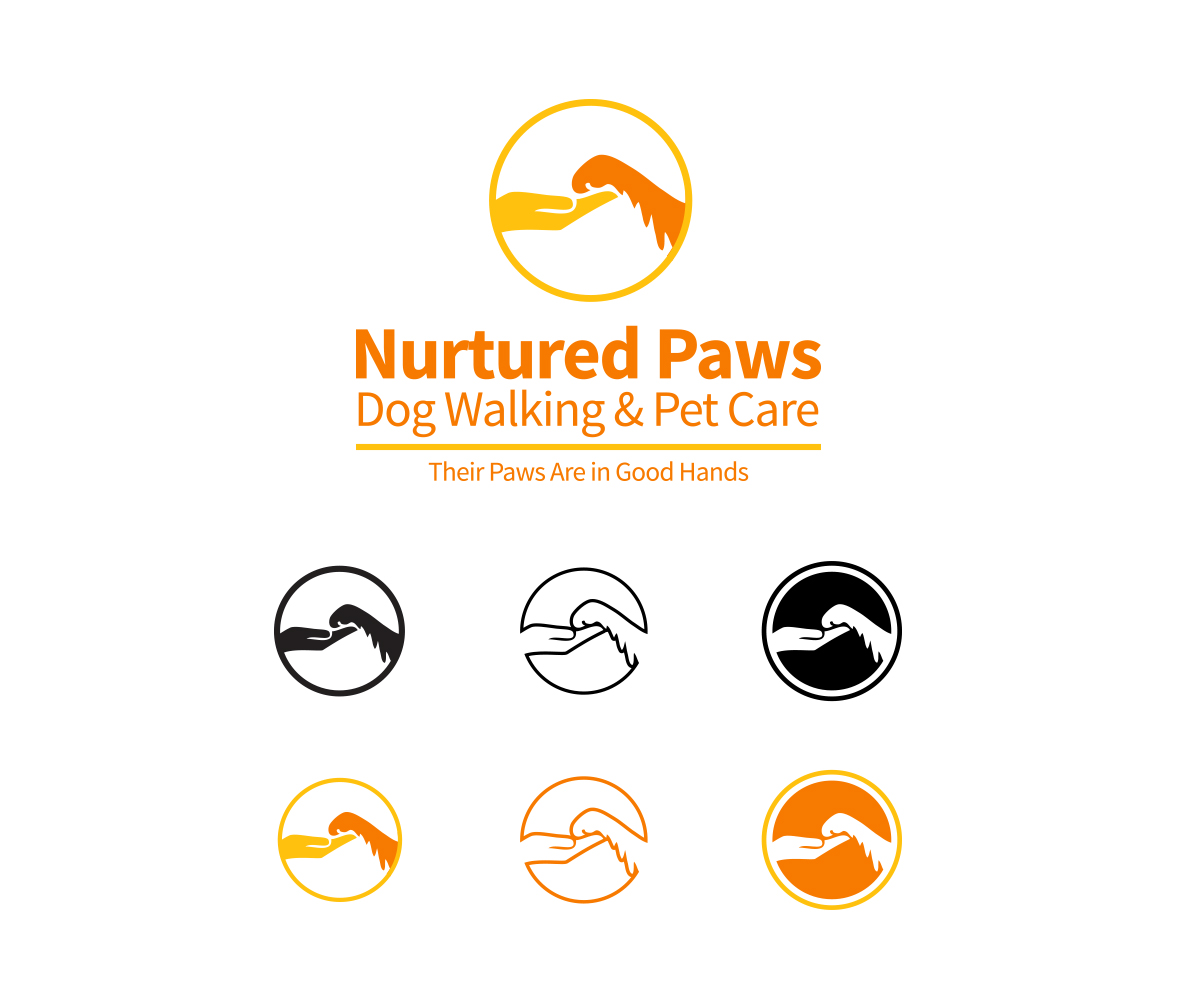 Logo Design by Alsecerov for Nurtured Paws Dog Walking & Pet Care | Design #13760692