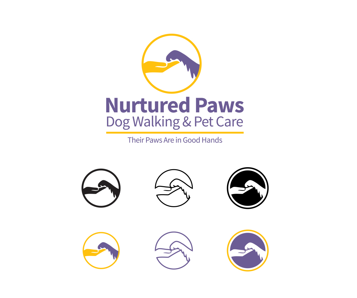 Logo Design by Alsecerov for Nurtured Paws Dog Walking & Pet Care | Design #13760694