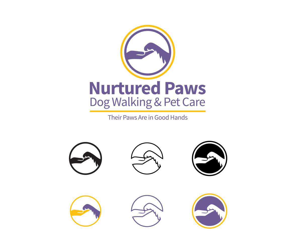 Logo Design by Alsecerov for Nurtured Paws Dog Walking & Pet Care | Design #13760695