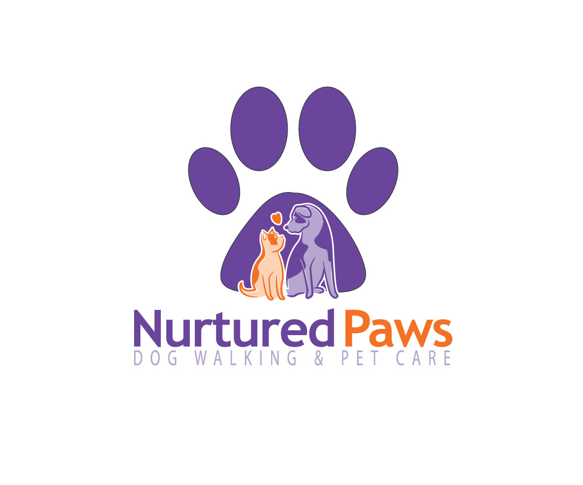 Logo Design by ReDoDesigns for Nurtured Paws Dog Walking & Pet Care | Design #13689803