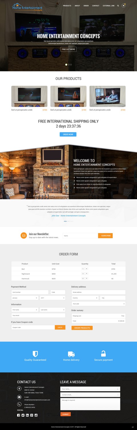 Web Design by pb for Home Entertainment Concepts  | Design #13653455