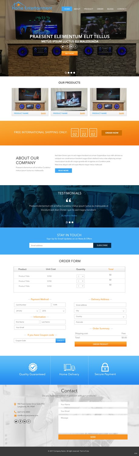 Web Design by pb for Home Entertainment Concepts  | Design #13653458