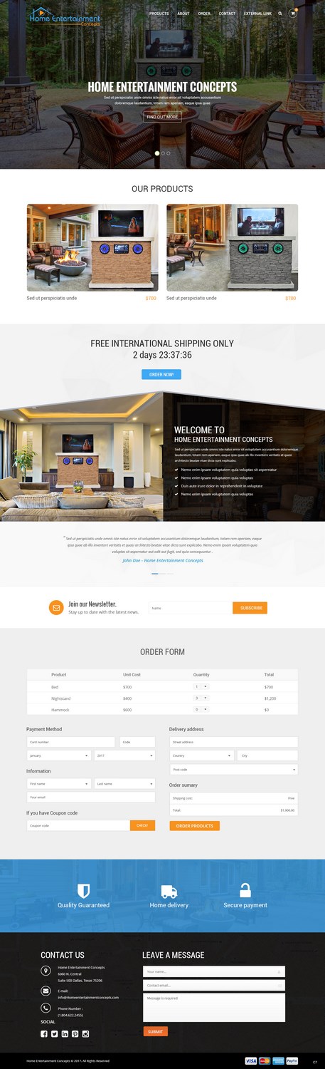 Web Design by pb for Home Entertainment Concepts  | Design #13750622
