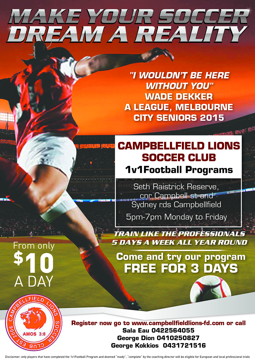 Design de Flyer par Kimini pour 1v1 Football programs Pty Ltd | Design #13659390