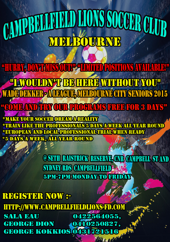 Flyer Design by LasithCJ78 for 1v1 Football programs Pty Ltd | Design #13657277