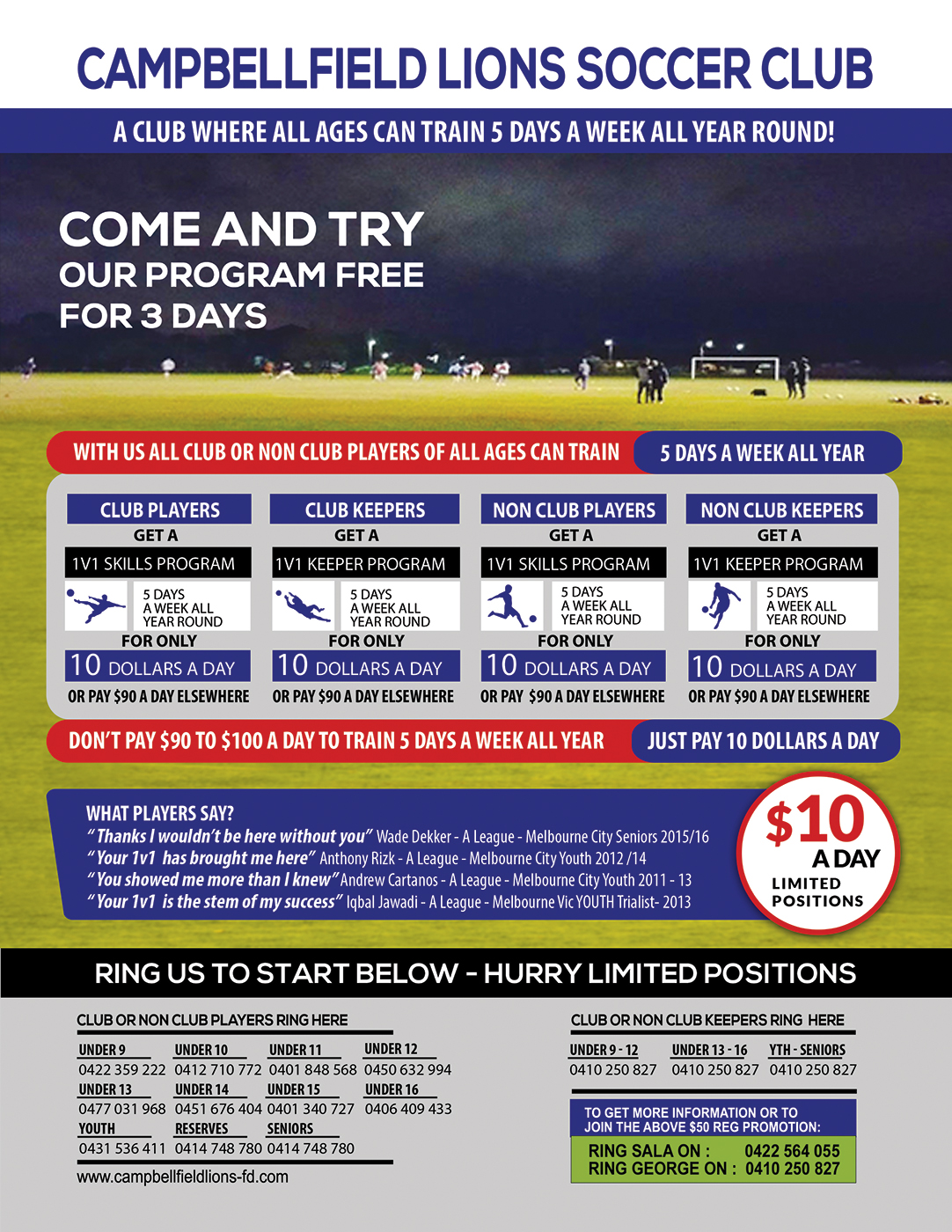 Design de Flyer par VEGA-Designs pour 1v1 Football programs Pty Ltd | Design #13653006