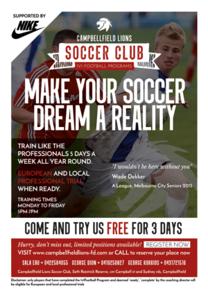Design de Flyer par MadeInYarm pour 1v1 Football programs Pty Ltd | Design : #13673407