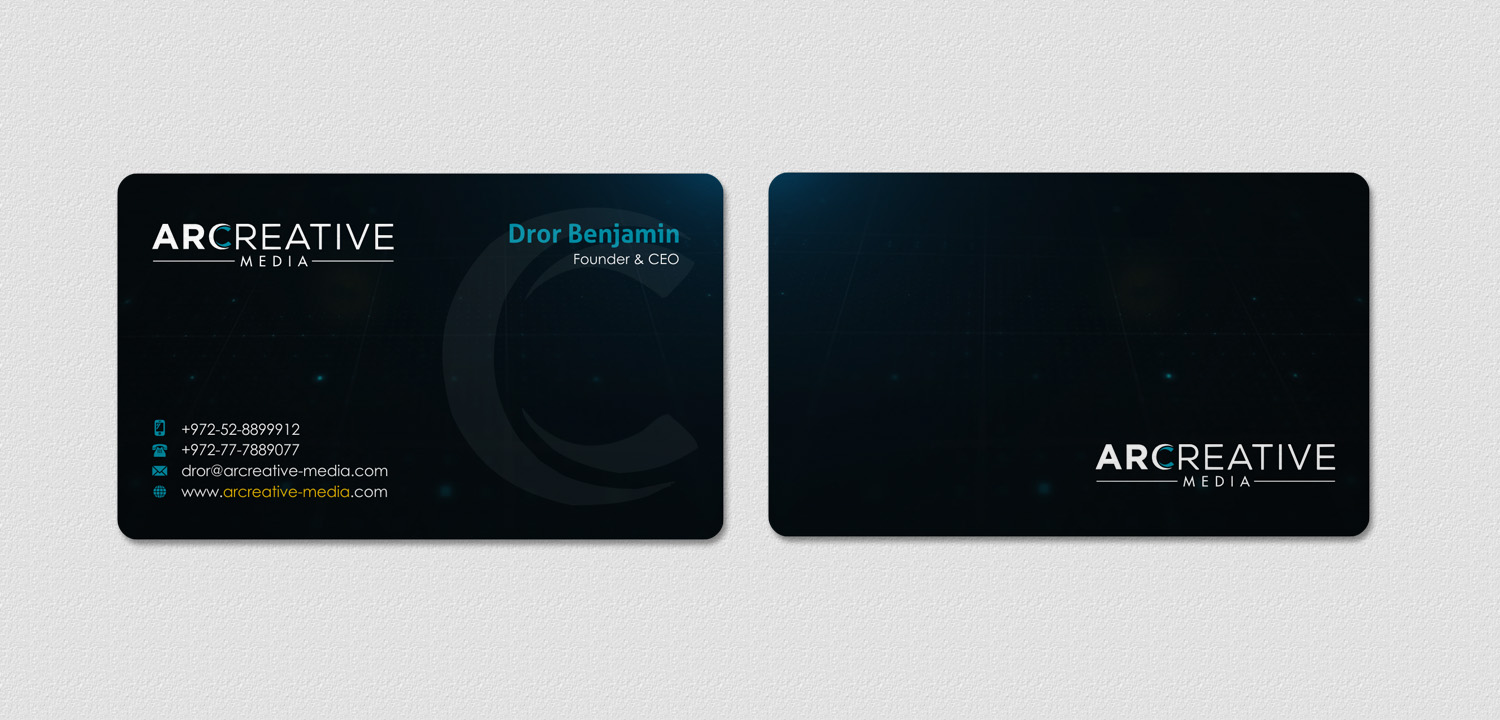 Business Card Design by INDIAN_Ashok for arcreative | Design #13734872