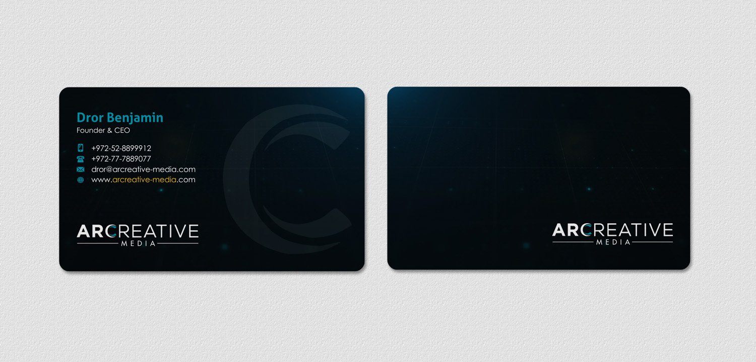 Business Card Design by INDIAN_Ashok for arcreative | Design #13734874