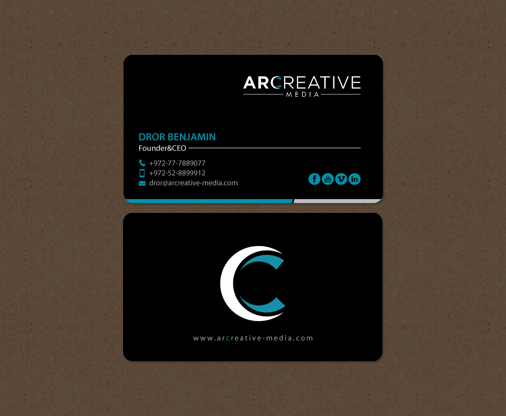 Business Card Design by chandrayaan.creative for arcreative | Design #13666205