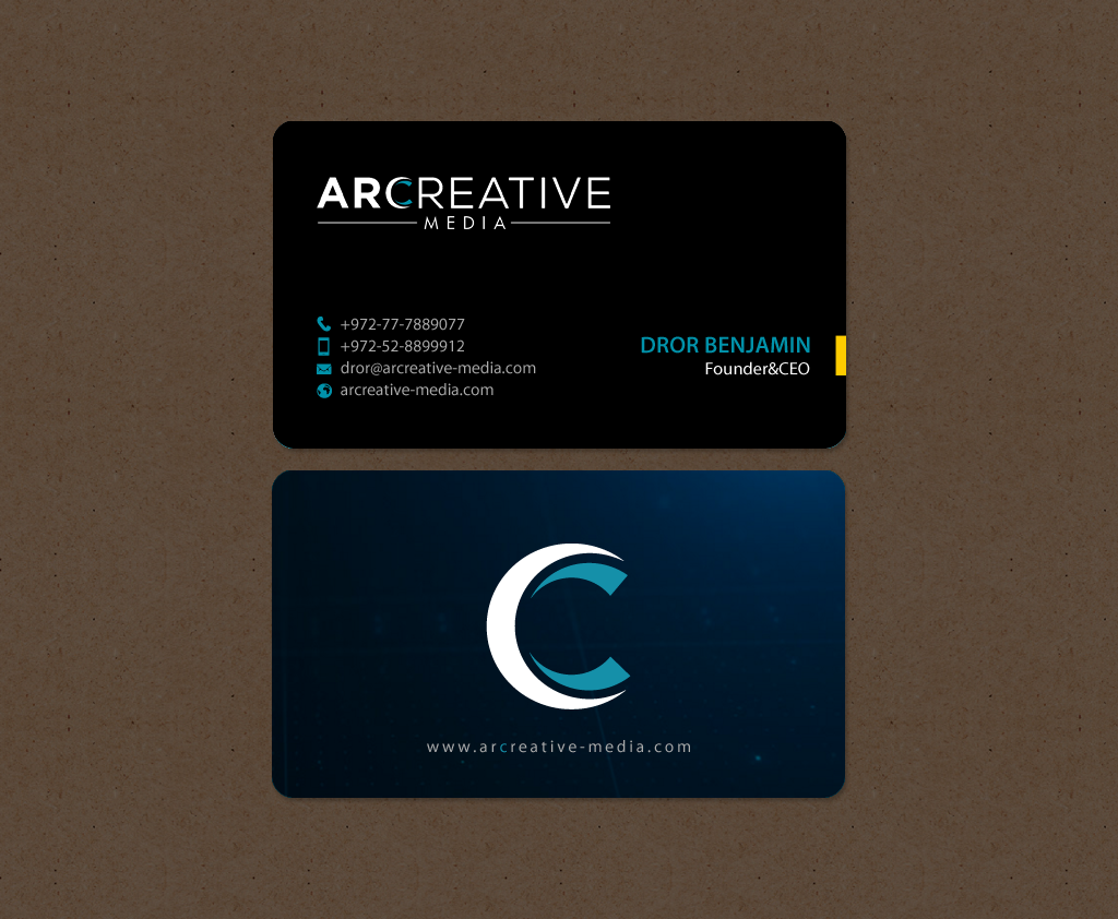 Business Card Design by chandrayaan.creative for arcreative | Design #13666219