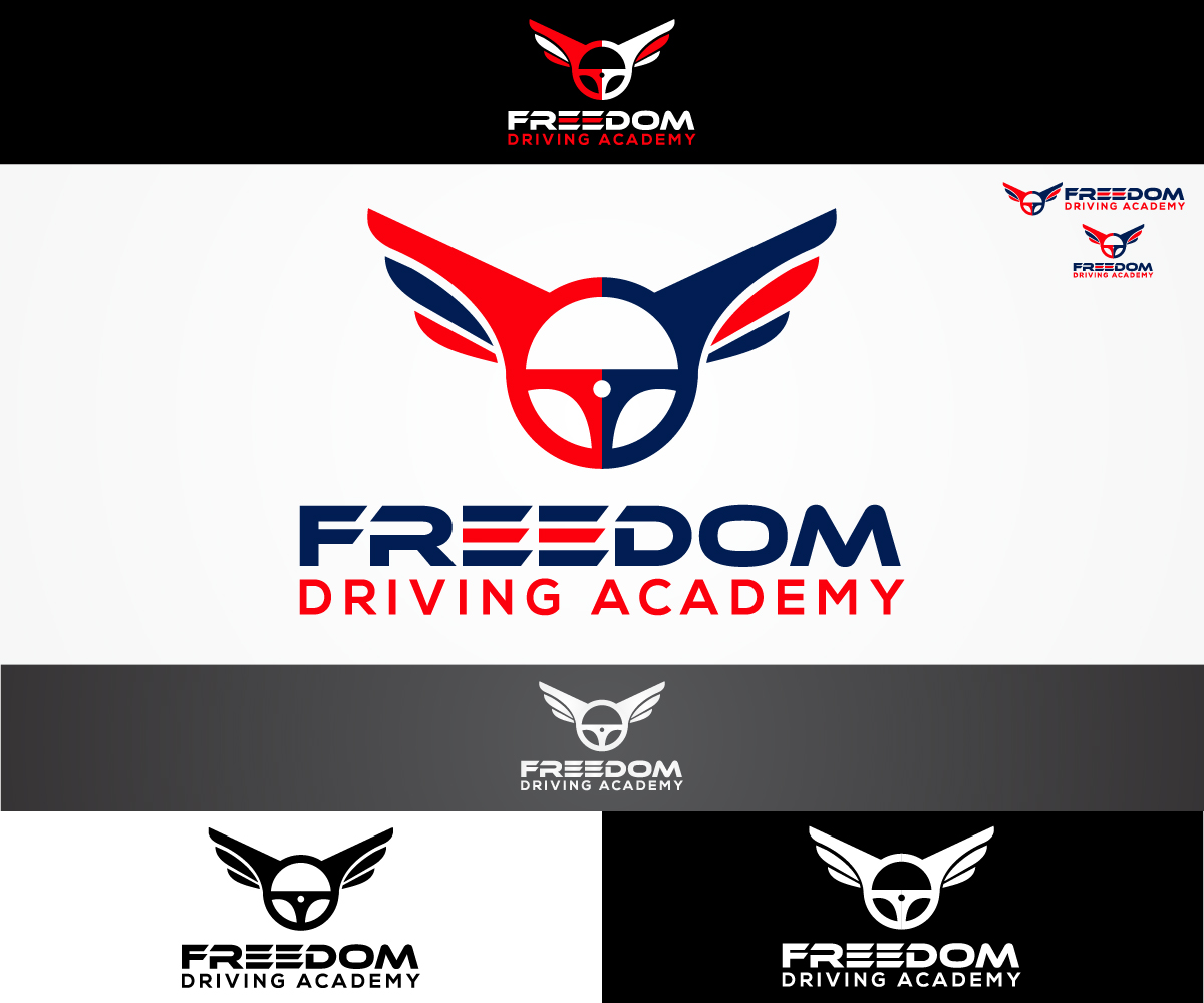 Logo Design by sangeloenriquez for Freedom Driving Academy | Design #13672634