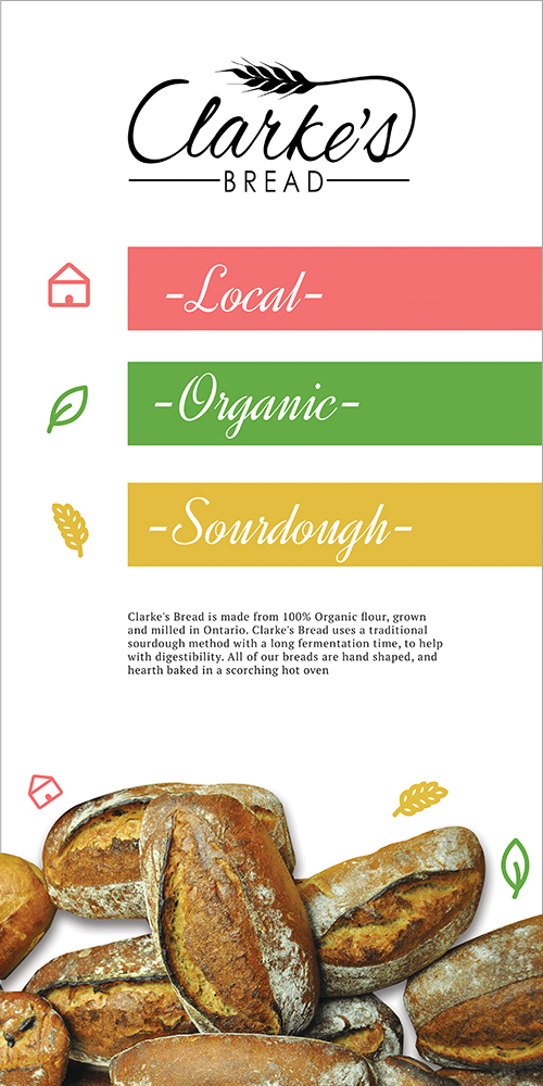 Poster Design by MNM for Clarke's Bread | Design #13656491