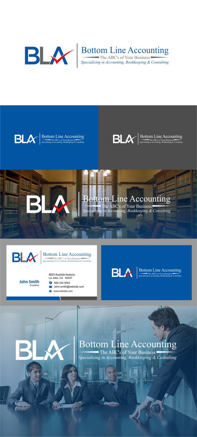 Logo Design by HT Graphics for Bottom Line Accounting, LLC | Design: #13741556
