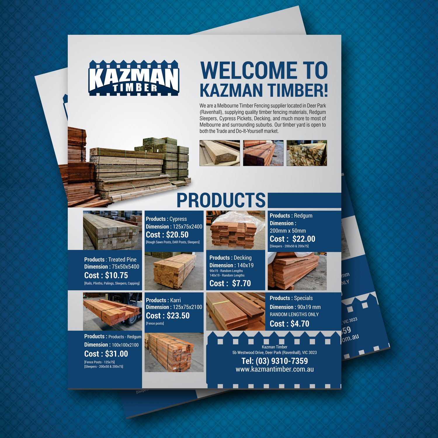 Flyer-Design von uk für Kazman Timber | Design #13666920