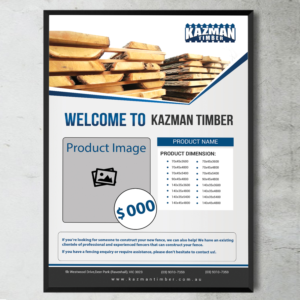 Flyer Design by creative.bugs for Kazman Timber | Design: #13675096