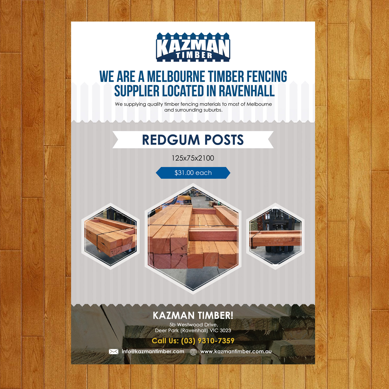 Flyer Design by Creative P for Kazman Timber | Design #13672438