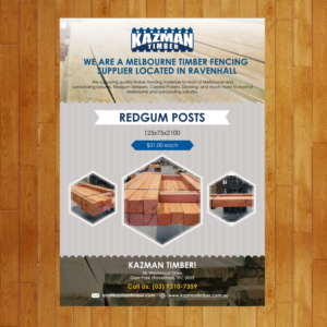 Diseño de Flyer por Creative P para Kazman Timber | Diseño #13672440