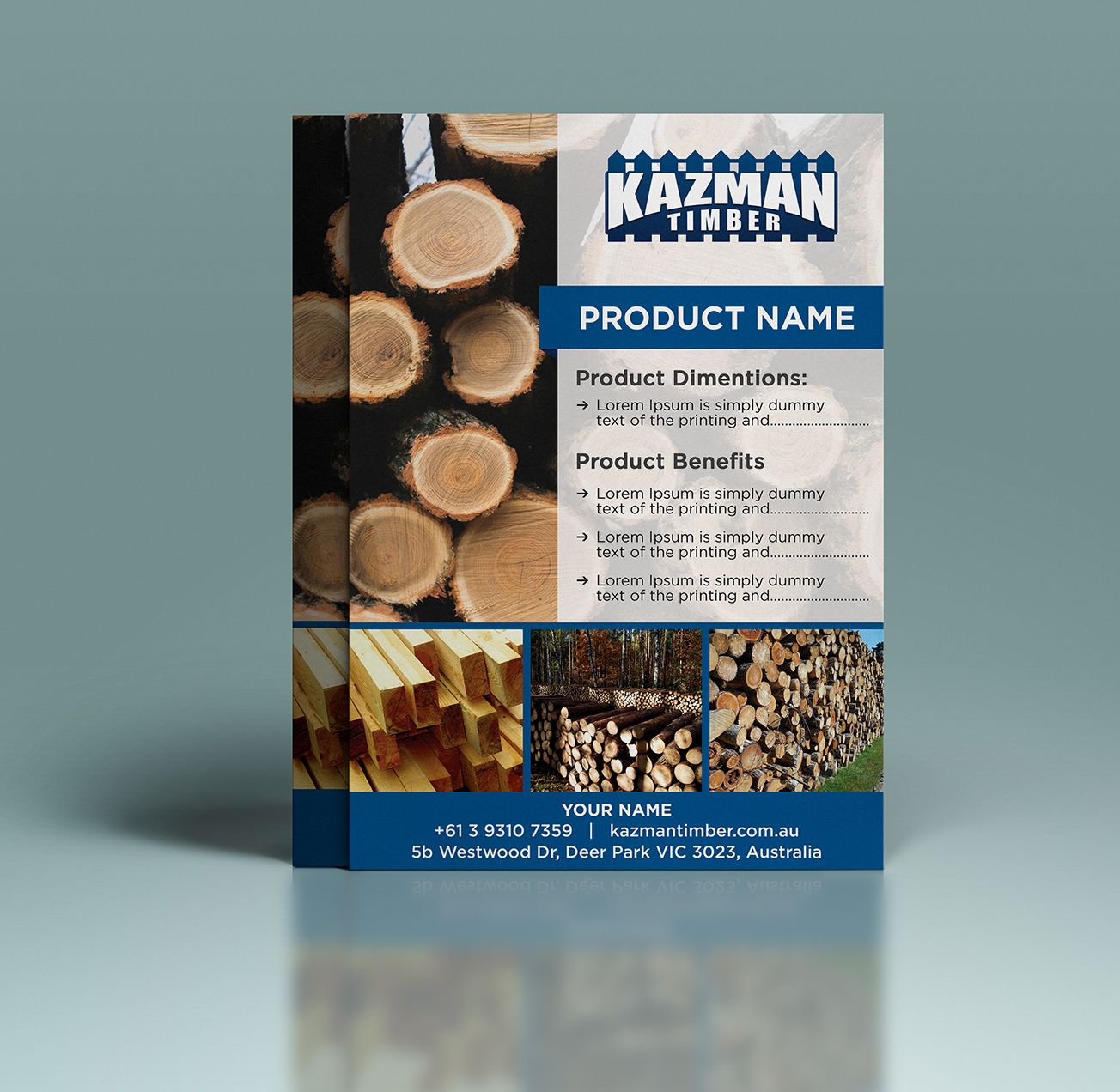 Flyer Design by Creative Chamber for Kazman Timber | Design #13672428