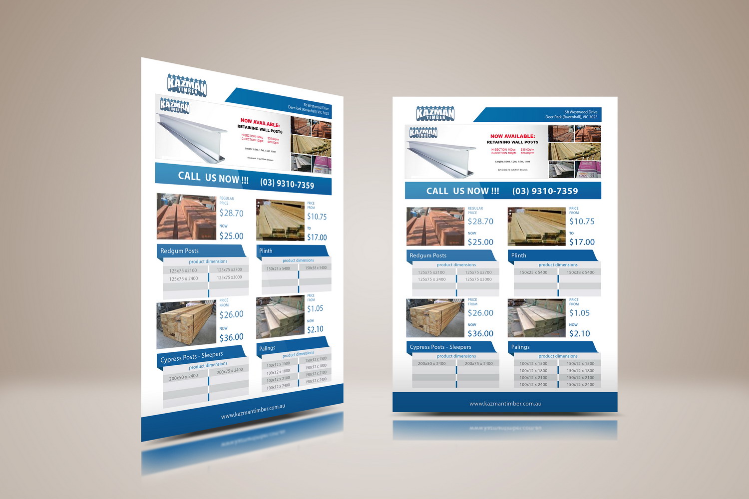 Flyer Design by fisekovic goran for Kazman Timber | Design #13674206