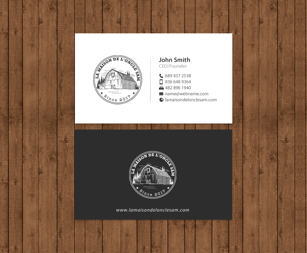 Business Card Design by chandrayaan.creative for SARL Systeme charles | Design #13675265