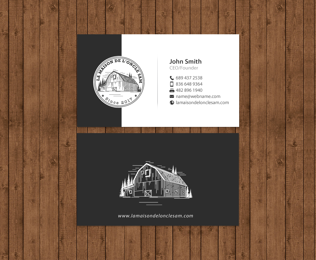 Business Card Design by chandrayaan.creative for SARL Systeme charles | Design #13675268