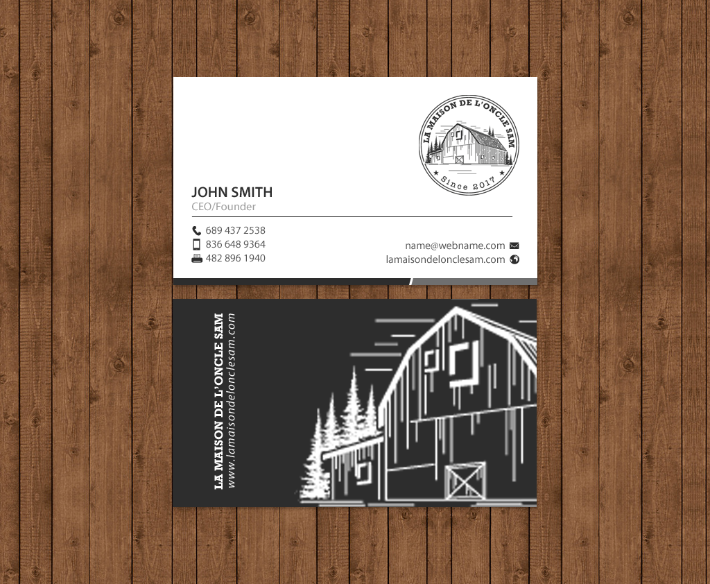 Business Card Design by chandrayaan.creative for SARL Systeme charles | Design #13676059