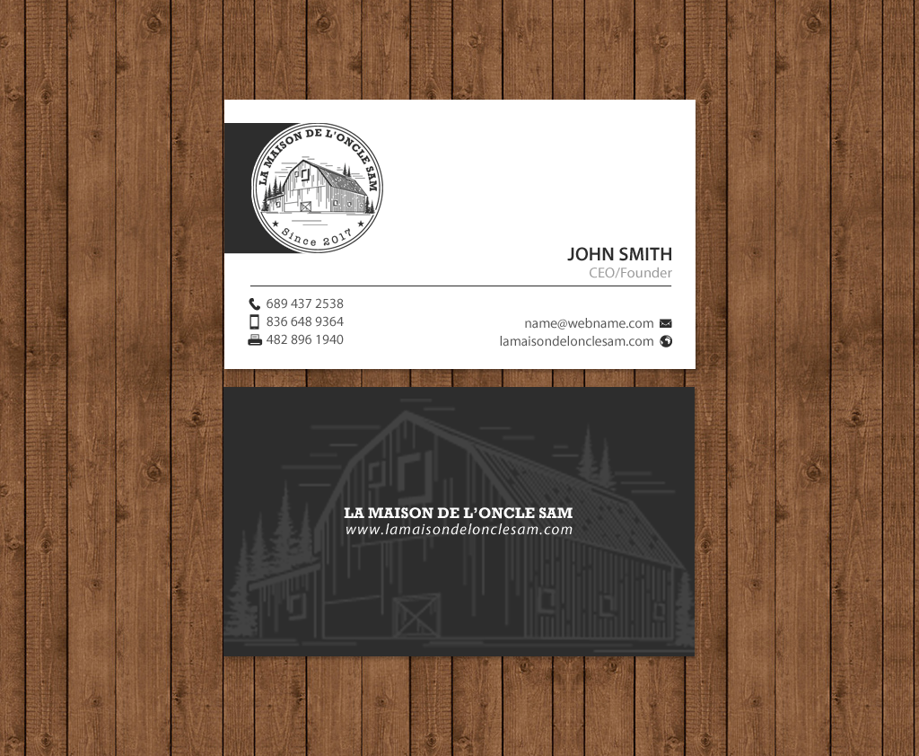 Business Card Design by chandrayaan.creative for SARL Systeme charles | Design #13676071
