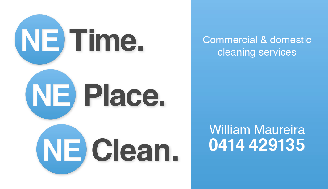Business Card Design by jackdavies92 for N.E cleaning services | Design #2487876