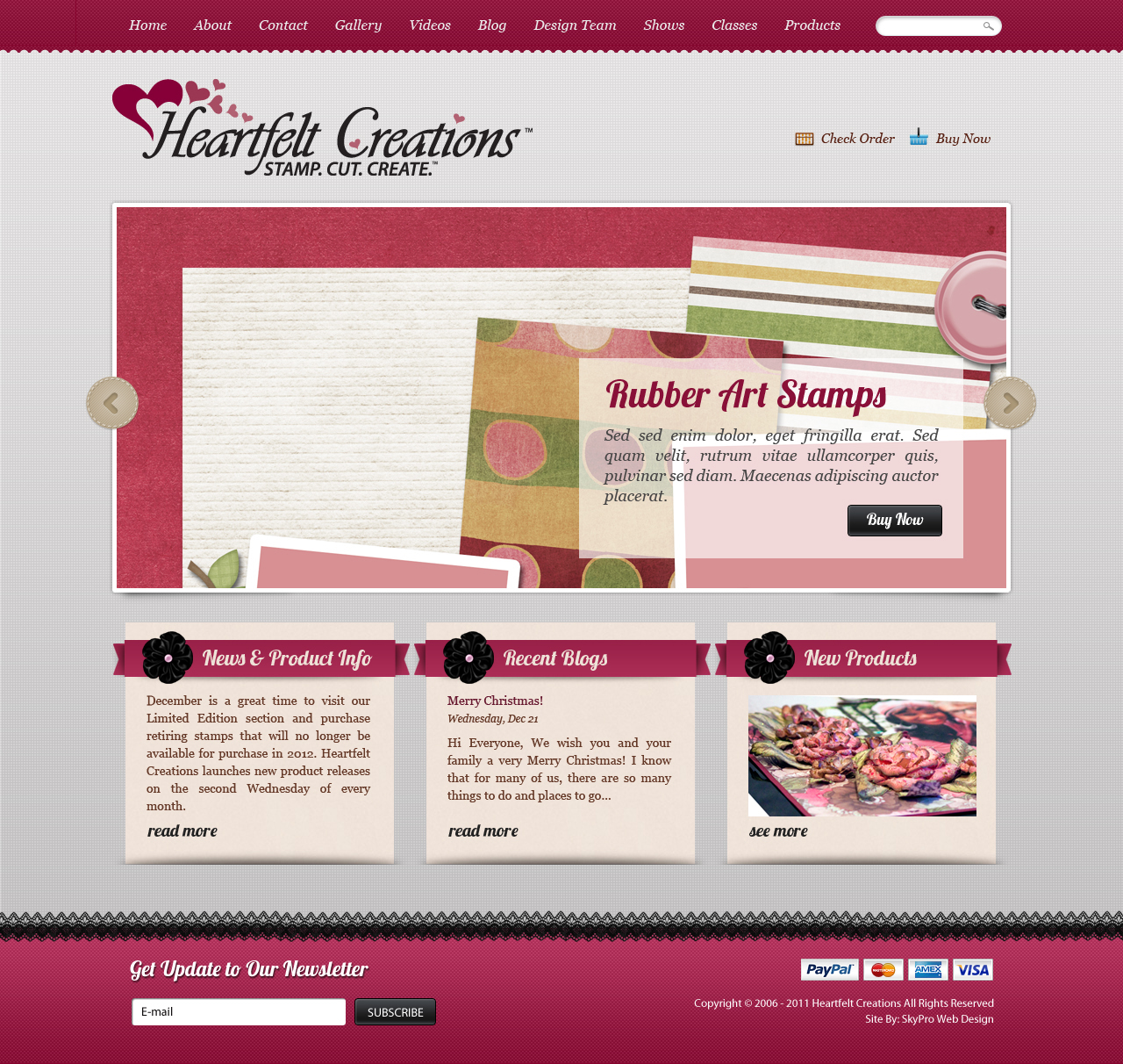 Web Design by Lauren for Heartfelt Creations | Design #543037