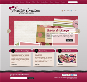 Web Design by Lauren for Heartfelt Creations | Design #543037