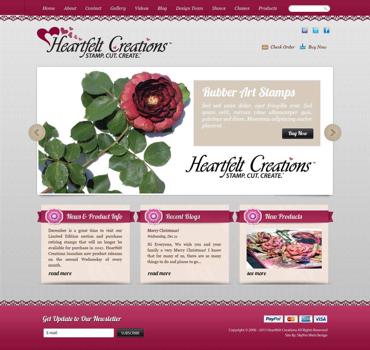 Web Design par Lauren pour Heartfelt Creations | Design #544519