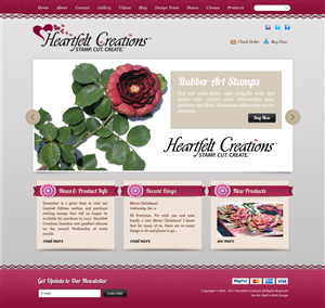 Web Design by Lauren for Heartfelt Creations | Design: #544519