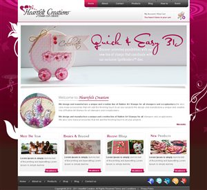 Web Design by webxvision for Heartfelt Creations | Design: #545455