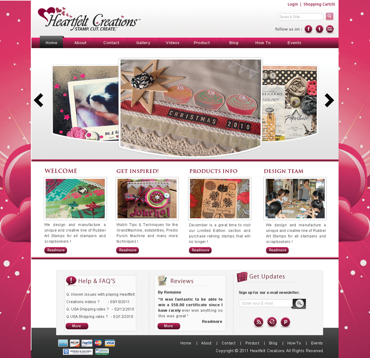 Web Design par webxvision pour Heartfelt Creations | Design #546626