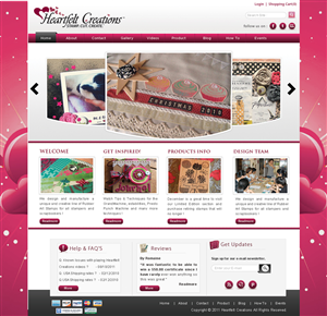 Web Design by webxvision for Heartfelt Creations | Design: #546626