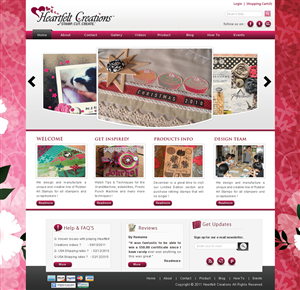 Web Design by webxvision for Heartfelt Creations | Design: #546633