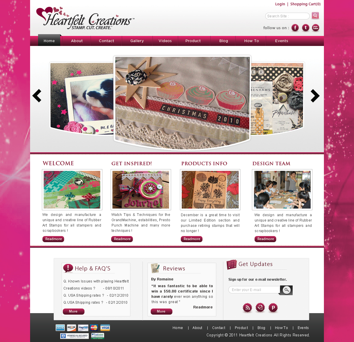 Web Design by webxvision for Heartfelt Creations | Design #546639