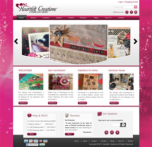 Web Design by webxvision for Heartfelt Creations | Design: #546639