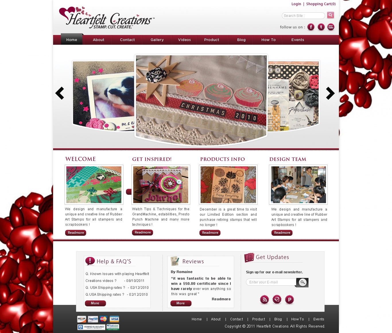 Web Design by webxvision for Heartfelt Creations | Design #548826