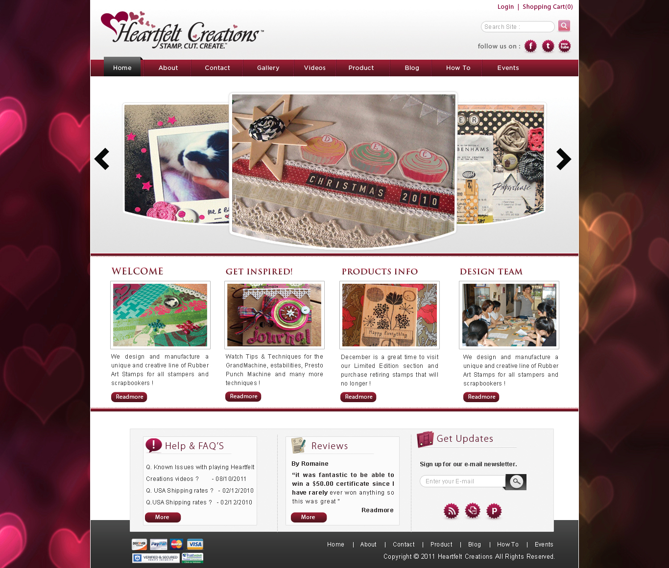 Web Design by webxvision for Heartfelt Creations | Design #548828