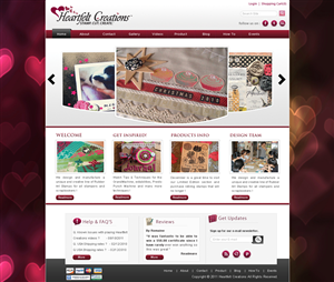 Web Design by webxvision for Heartfelt Creations | Design: #548828