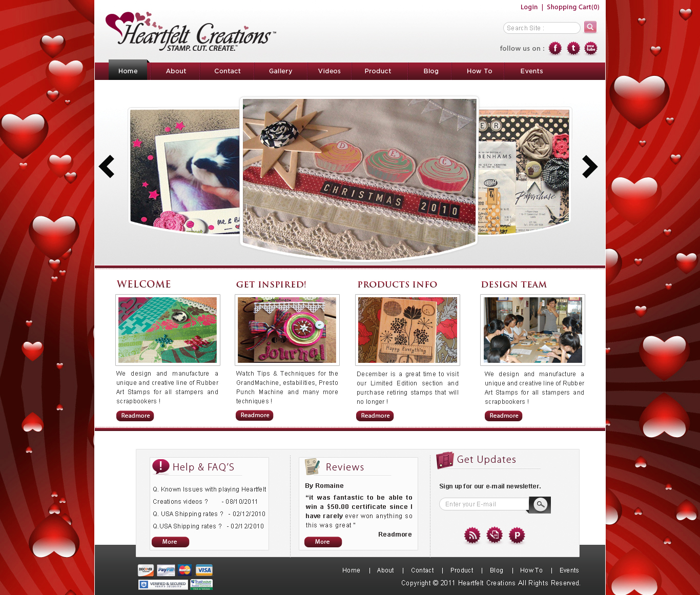 Web Design by webxvision for Heartfelt Creations | Design #548835