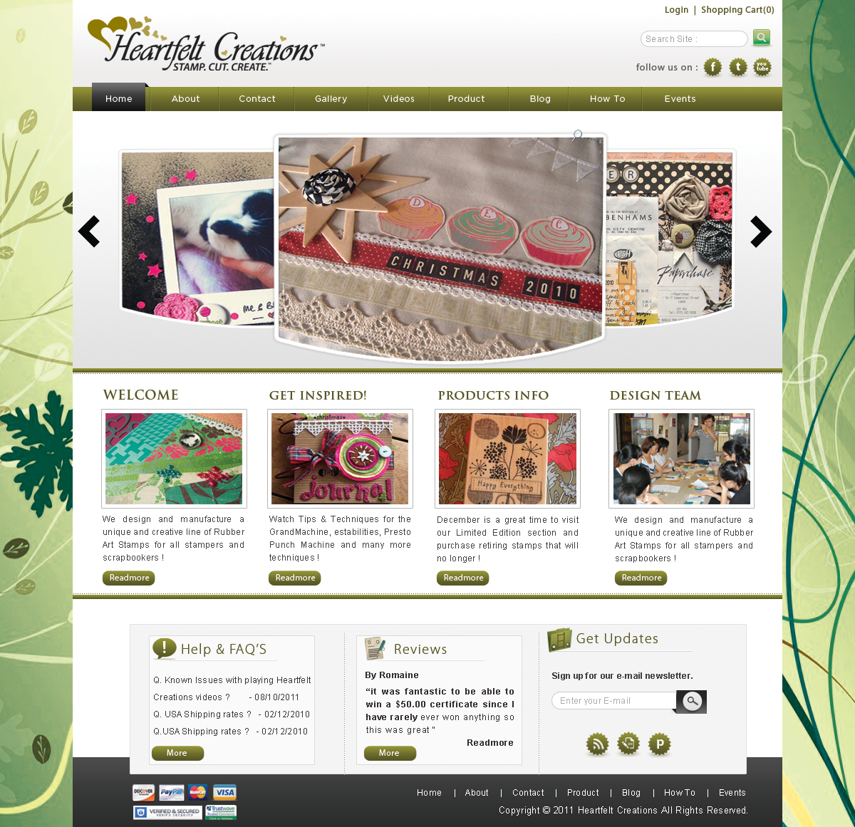 Diseño Web por webxvision para Heartfelt Creations | Diseño #548837