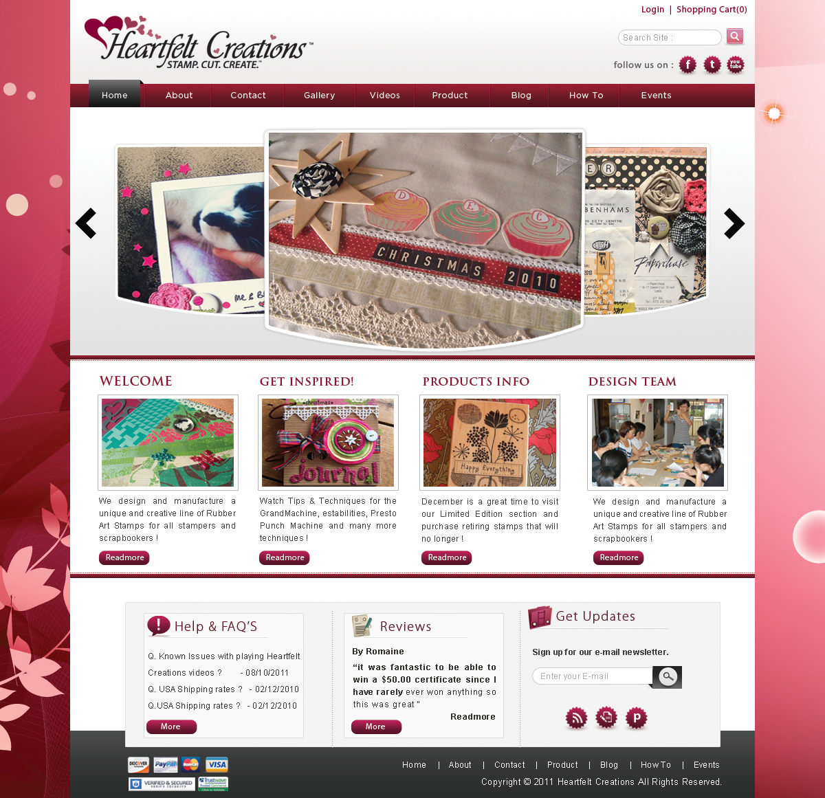 Web Design par webxvision pour Heartfelt Creations | Design #548842