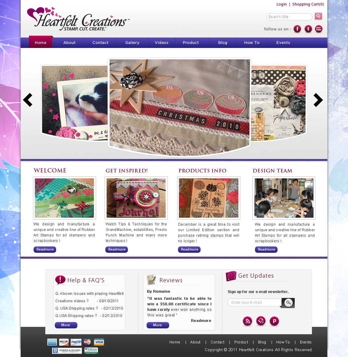 Web Design by webxvision for Heartfelt Creations | Design #548852