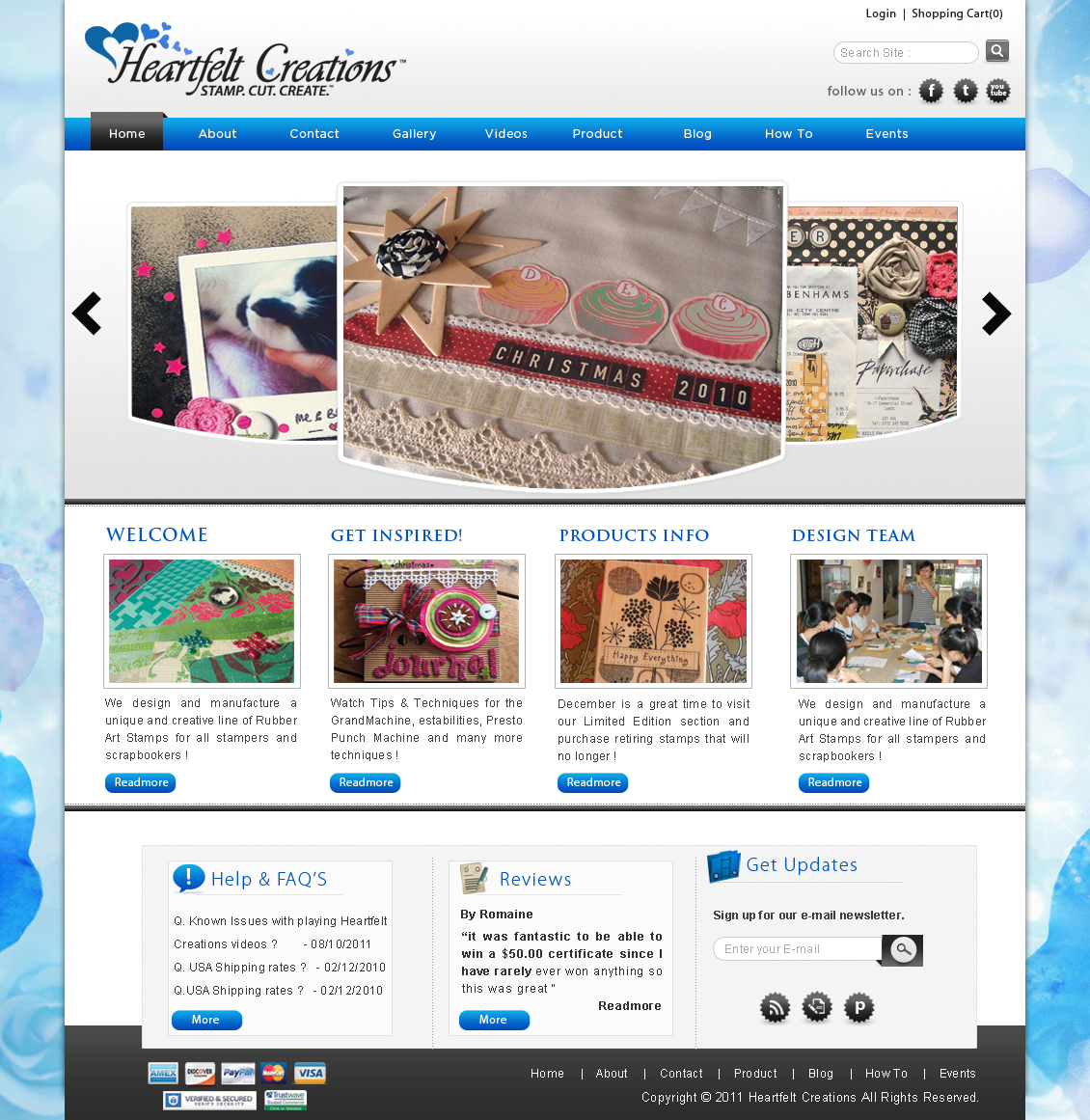Web Design by webxvision for Heartfelt Creations | Design #548853