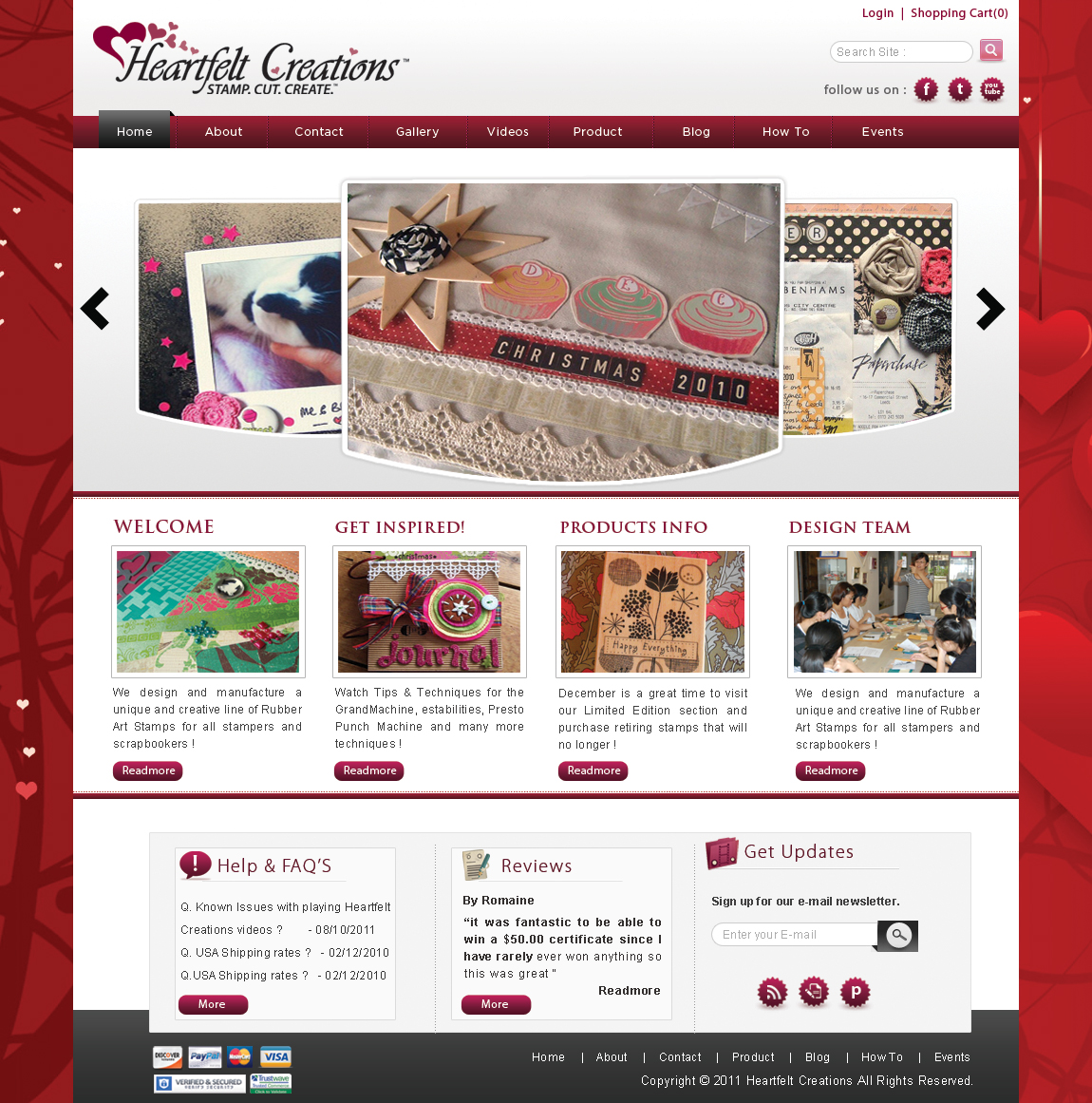 Web Design by webxvision for Heartfelt Creations | Design #548855