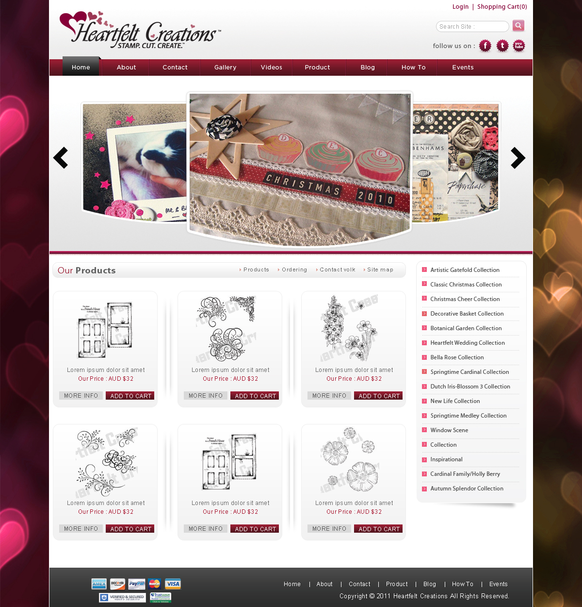 Web Design by webxvision for Heartfelt Creations | Design #548866
